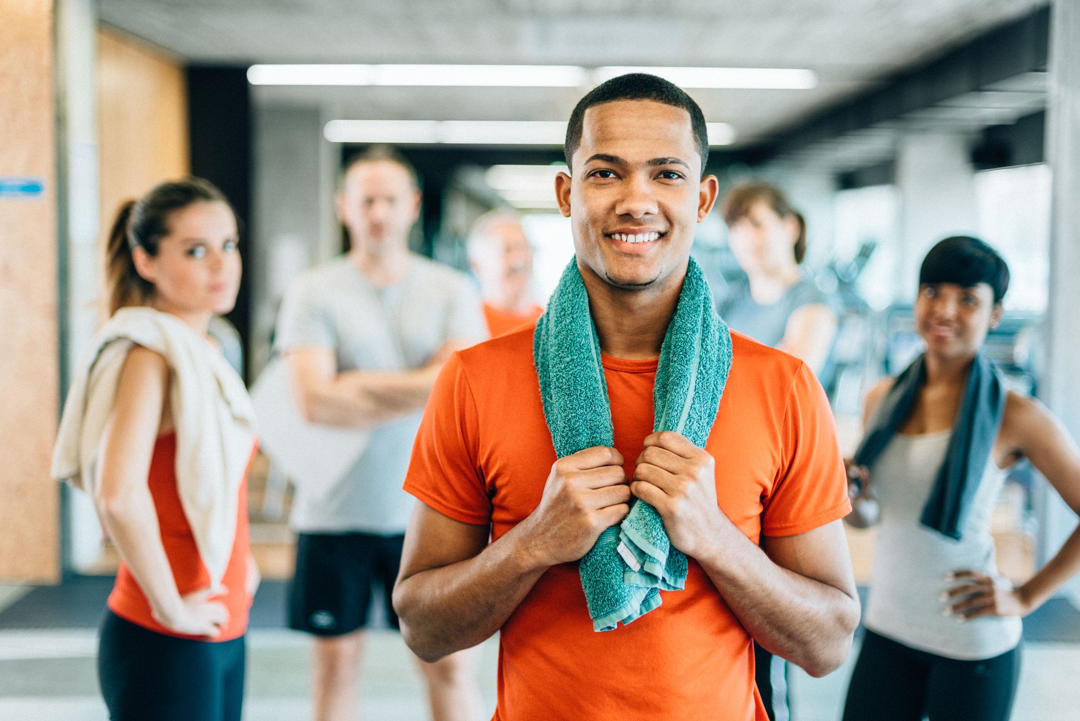 Healthy Diverse People in GYM