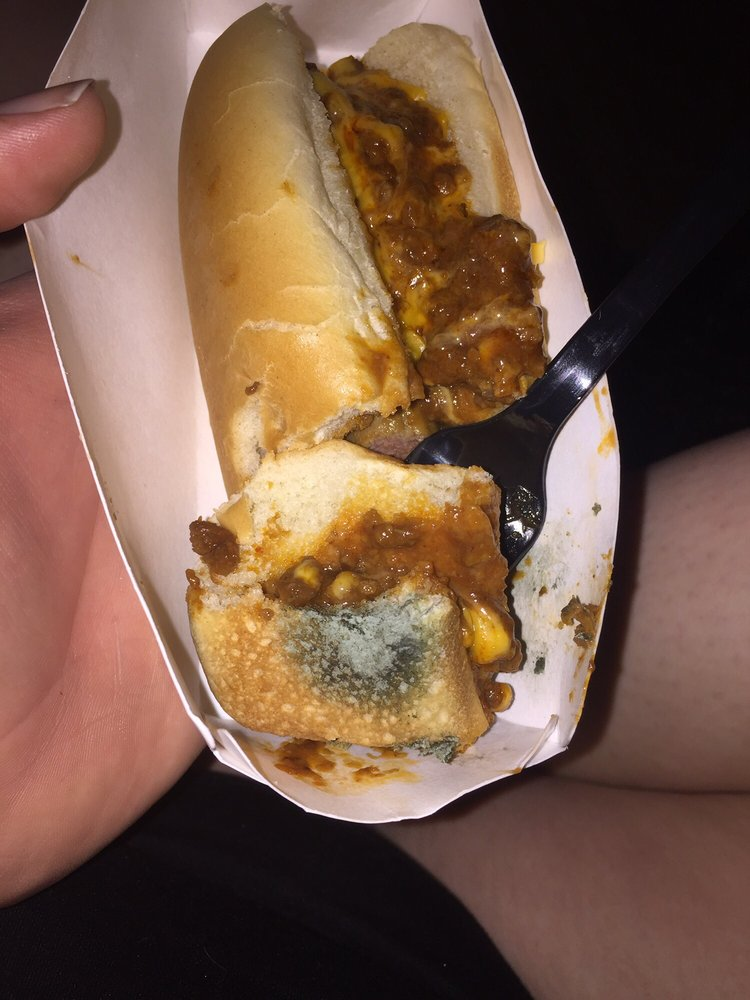 A moldy hot dog from Sonic