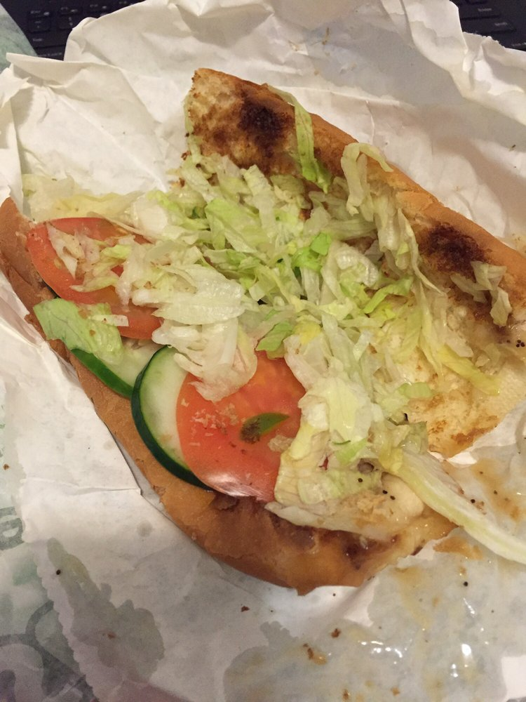A sad Subway sub