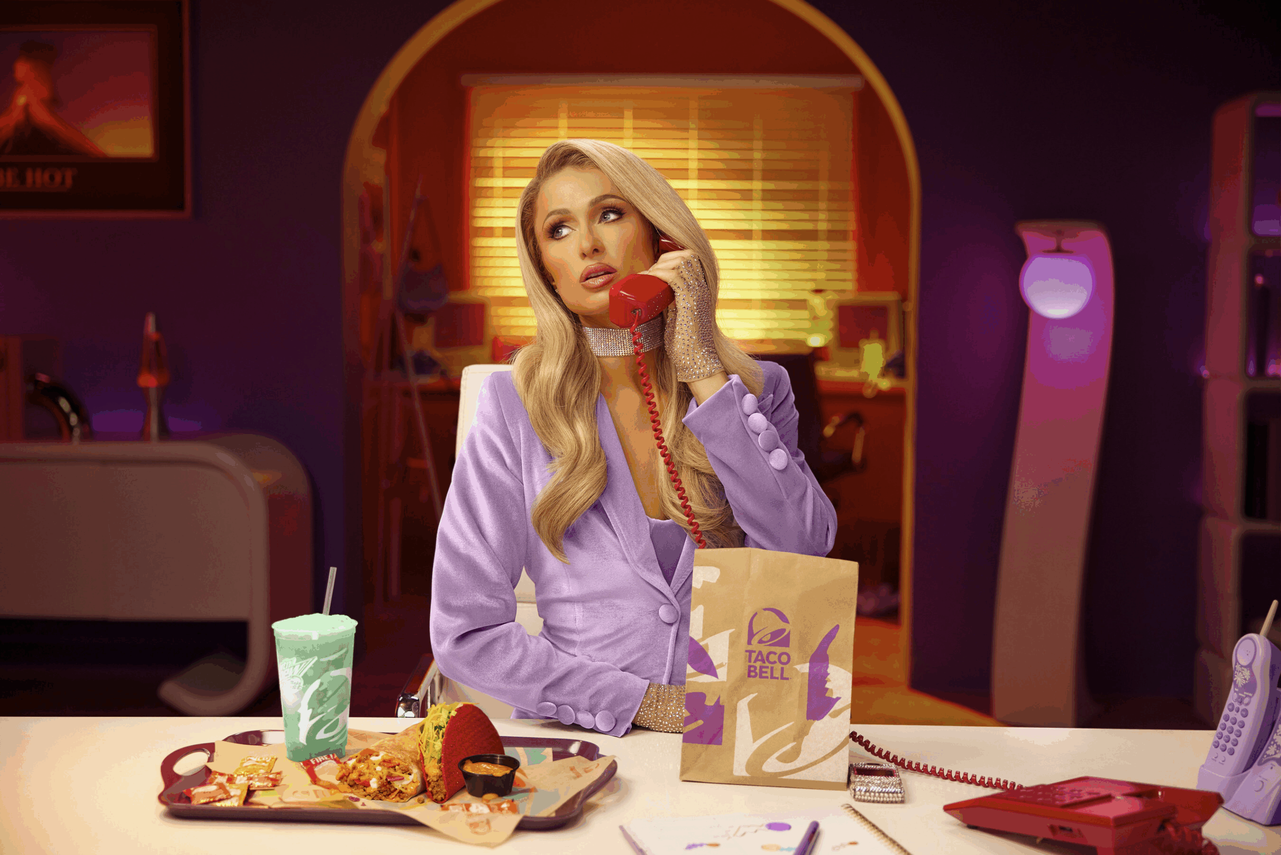 Paris Hilton Taco Bell Volcano Hotline