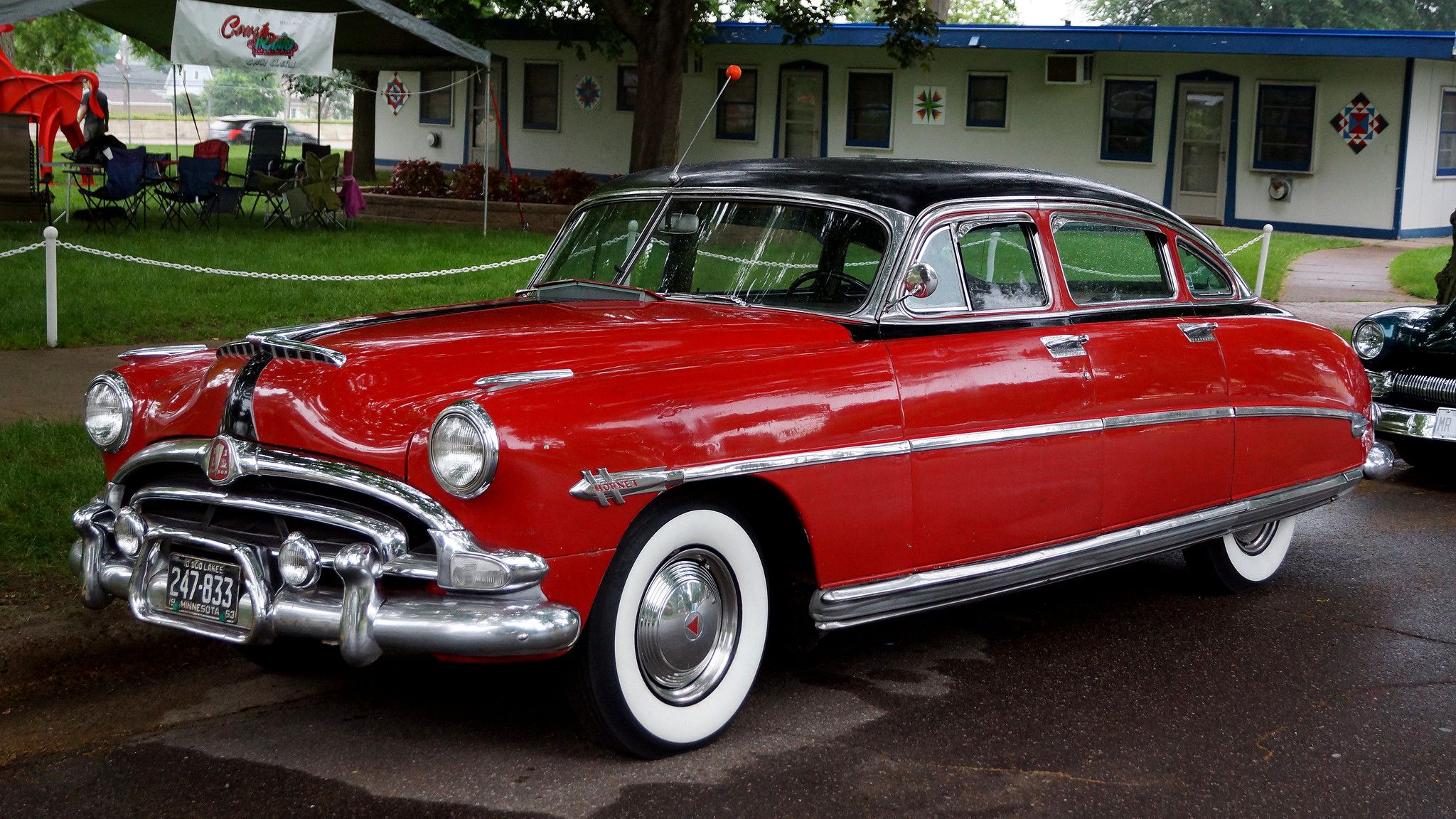 Red 1953 Hudson Hornet