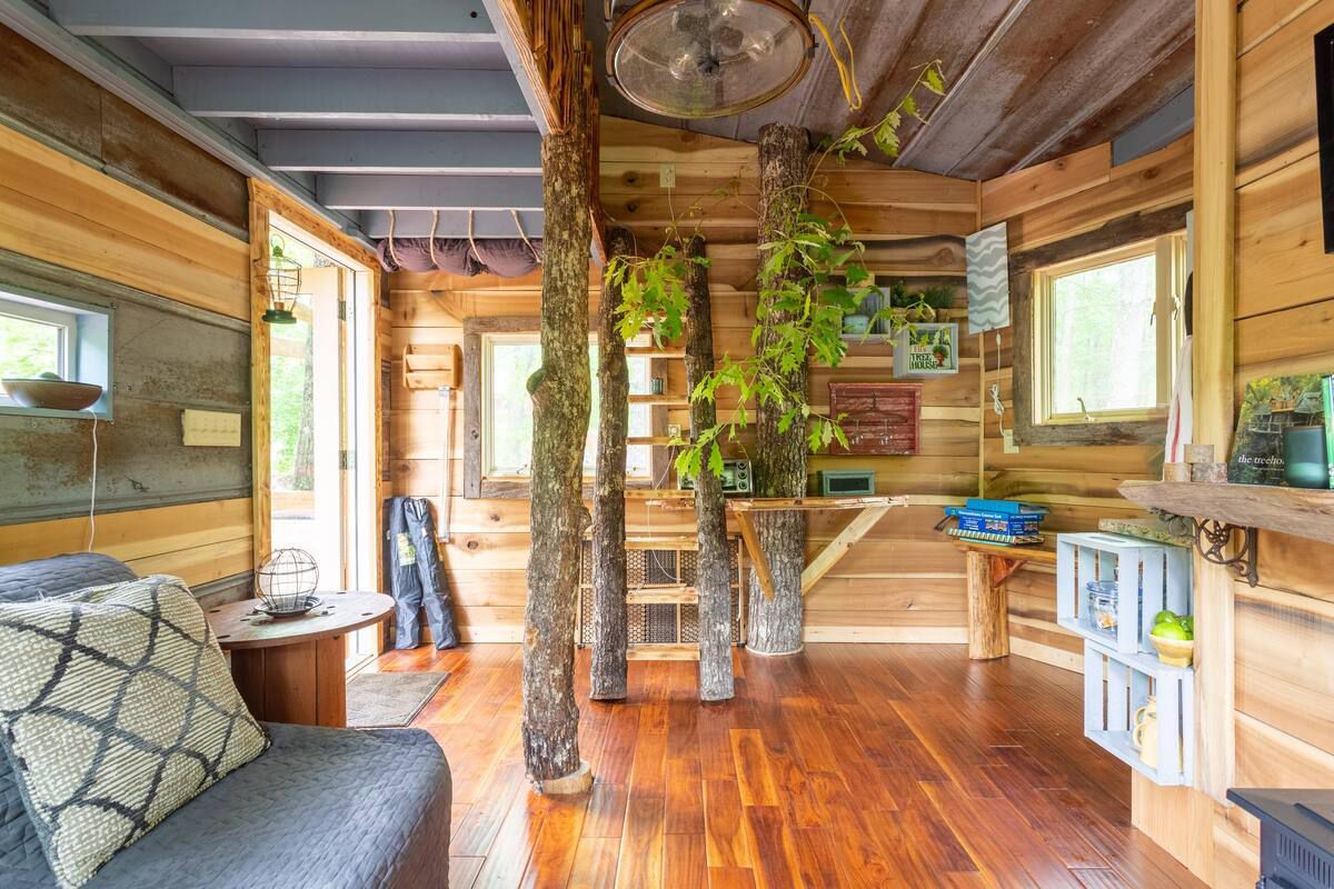 Living Room, As Featured in Southern Living Treehouse, Murphy, North Carolina