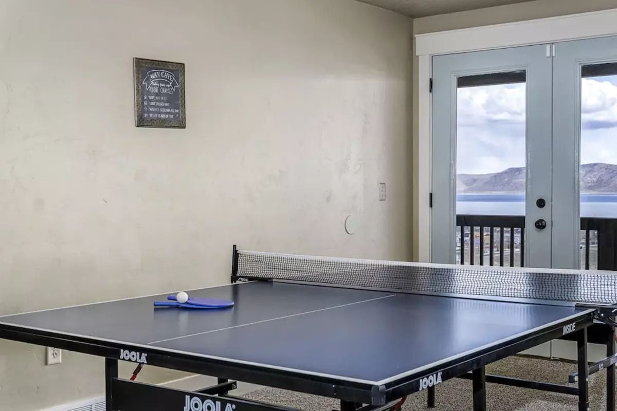 Ping Pong Table with Lake View, The Big House, Garden City, Utah