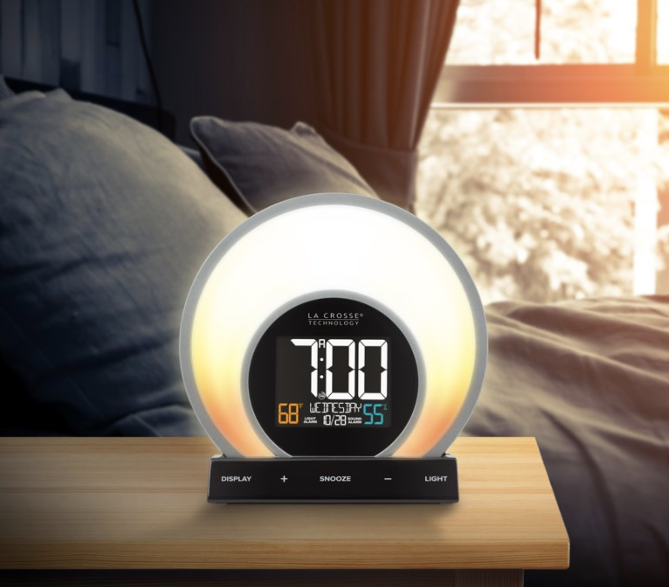 LaCrosse Soluna Sunrise and Sunset Alarm Clock