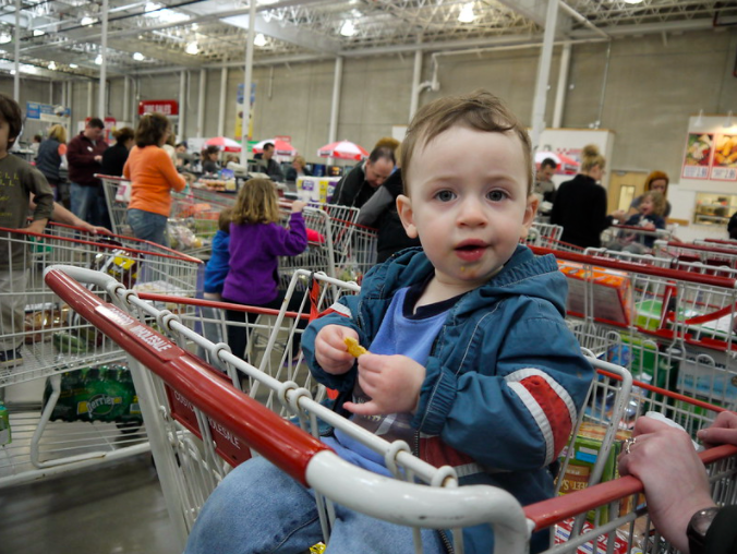 Costco Kid Likes The Samples