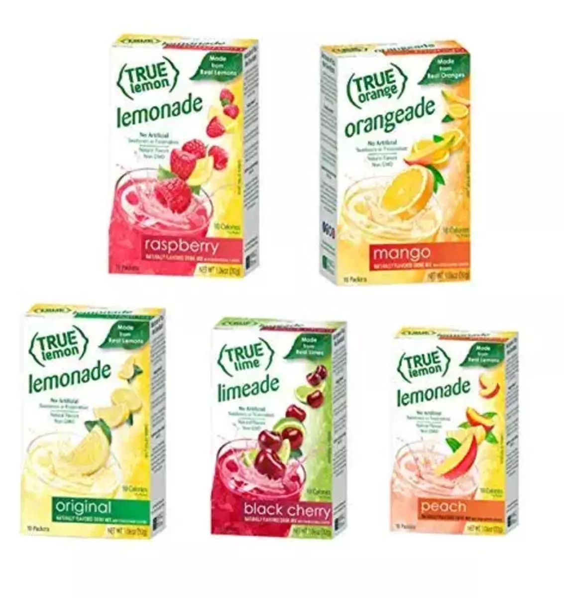 True Lemon Assorted Beverage & Lemonade Drink Mixes 5-Pack
