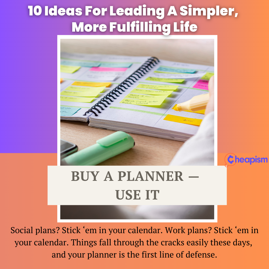 Using a Planner can create a stress-free life