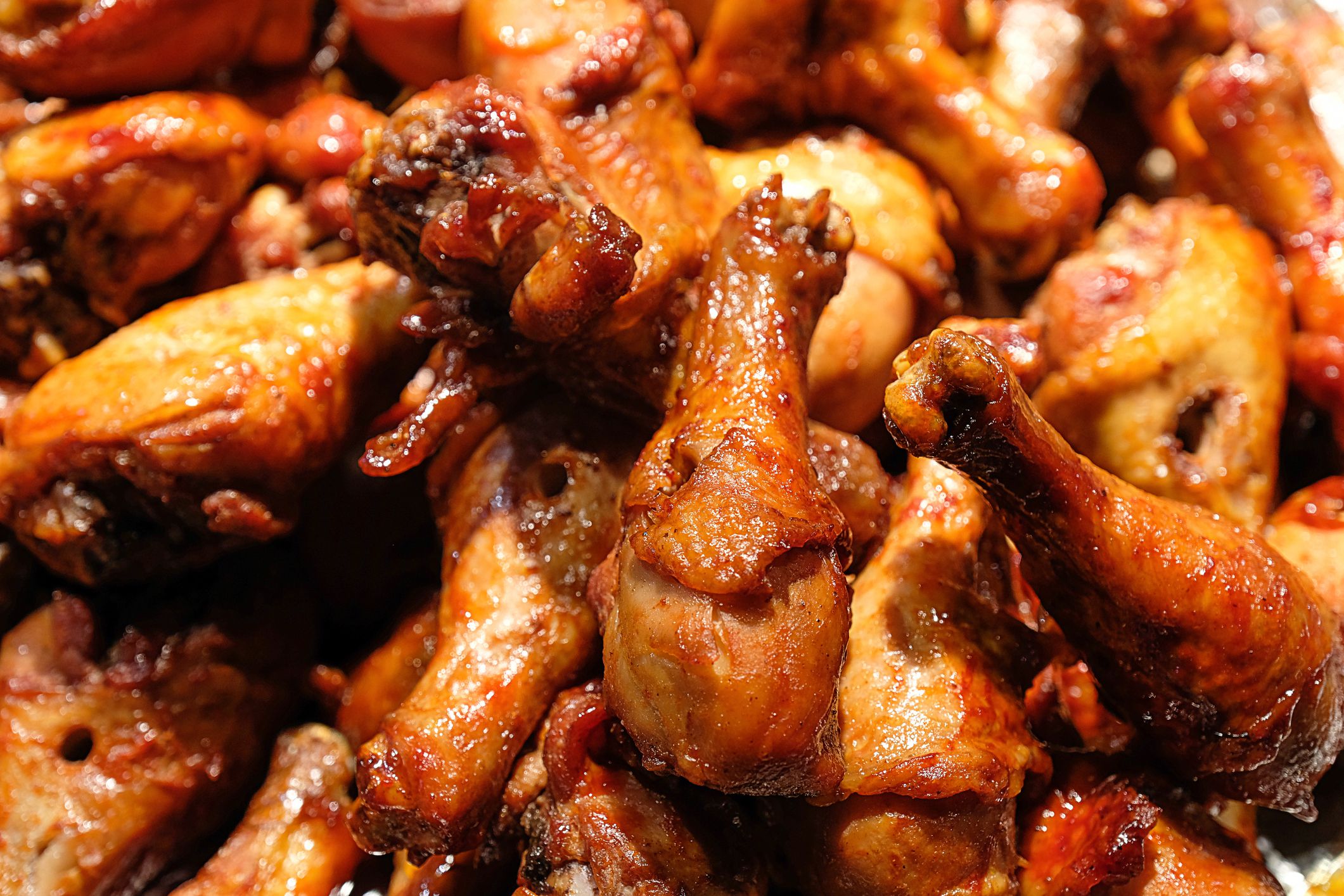 Roasted chicken leg background