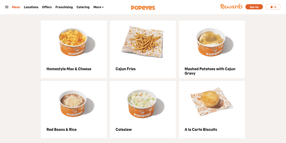 popeyes girl dinner website listing