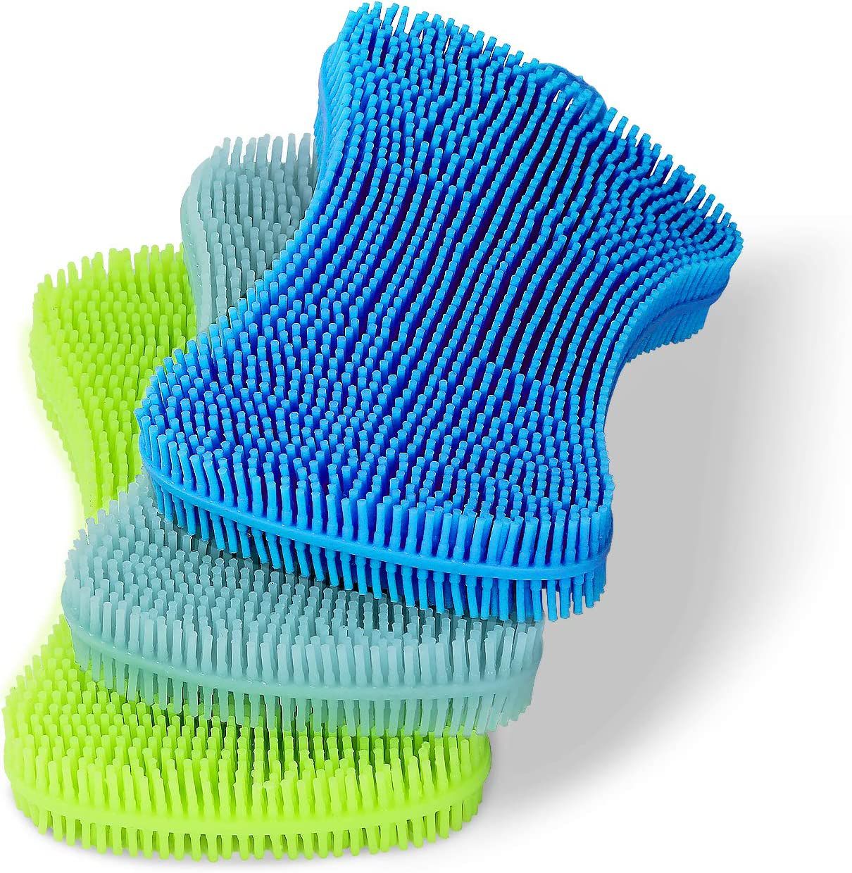 three silicone sponges