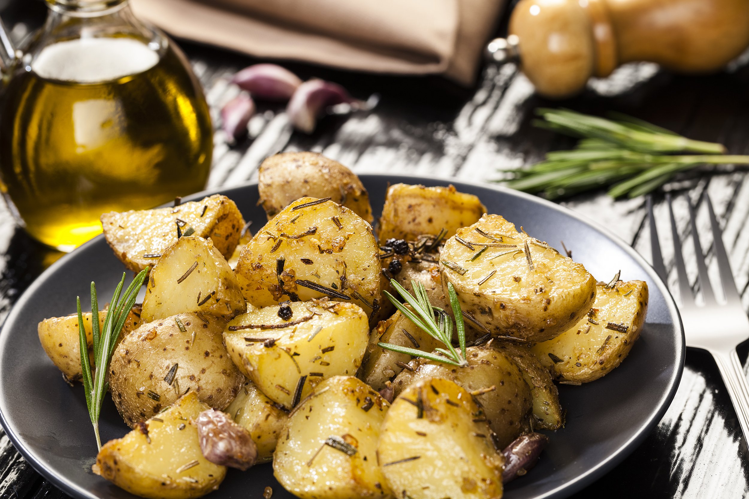 cooked potatoes