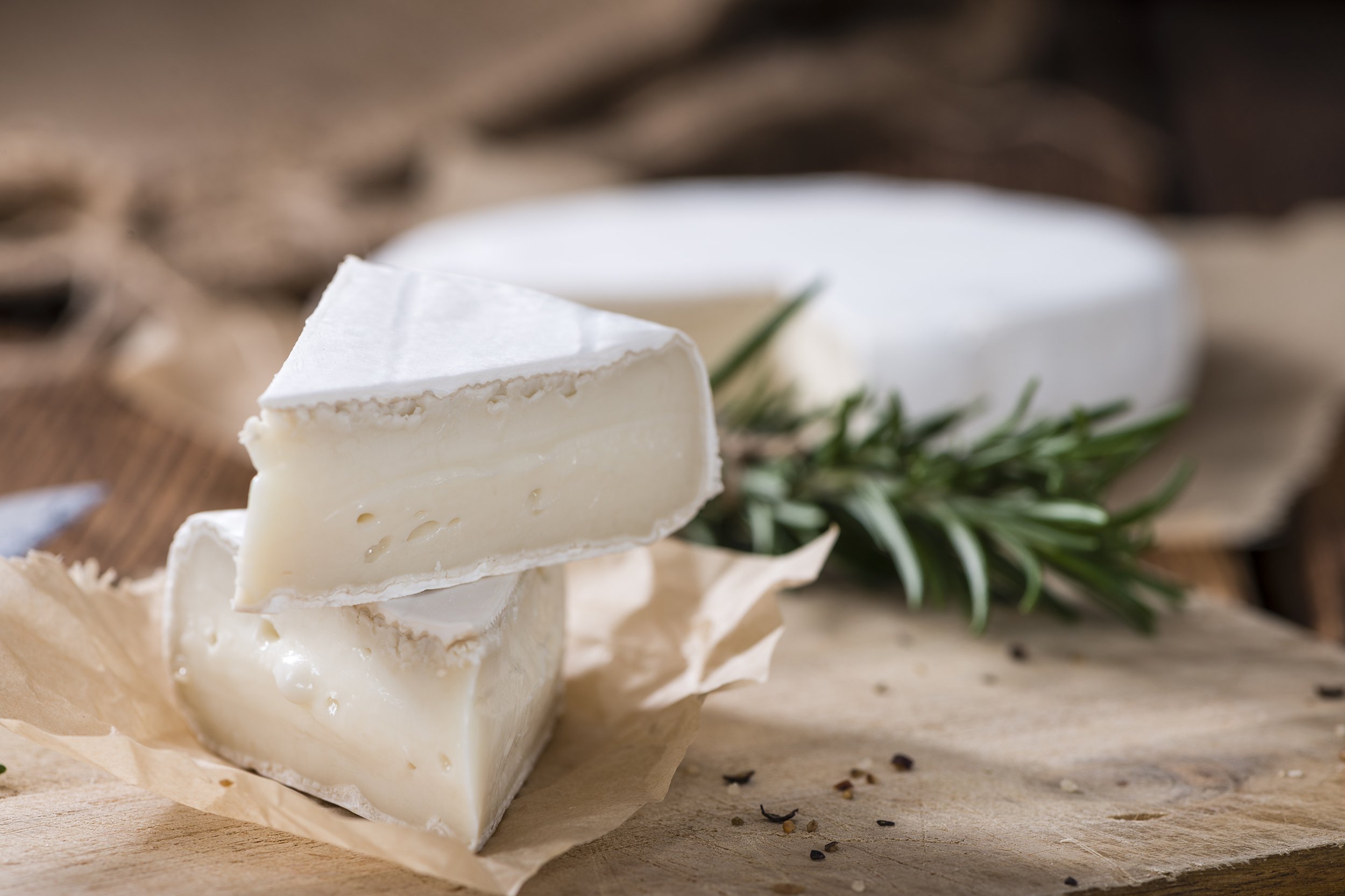 sliced camembert
