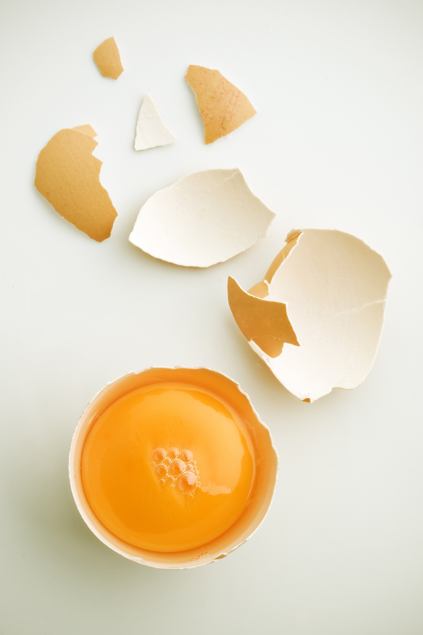 fresh cracked egg