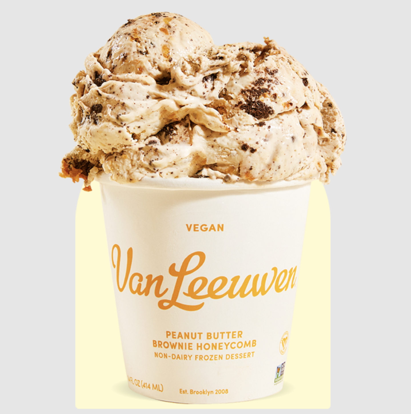 Peanut Butter Brownie Honeycomb Ice Cream