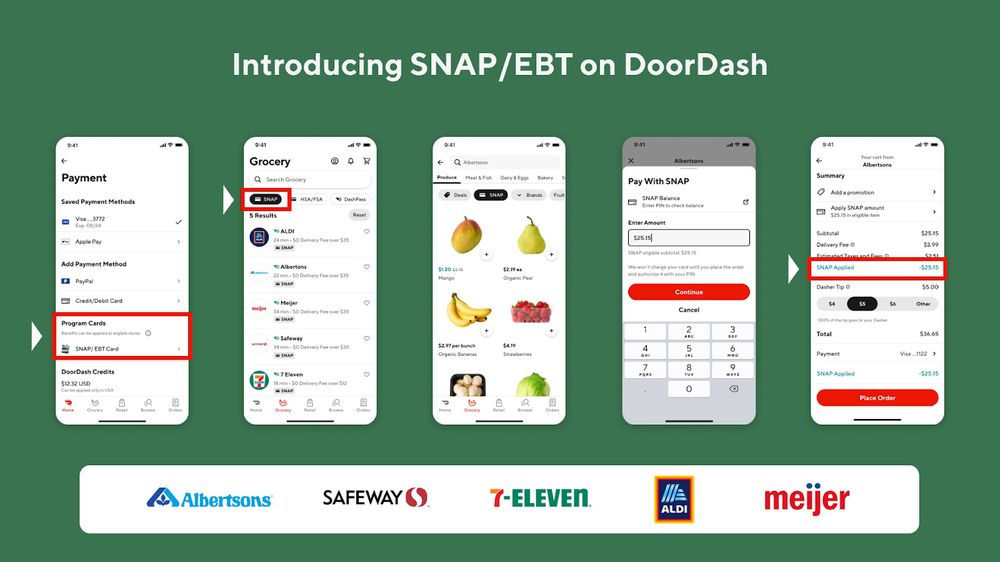 DoorDash EBT/Snap Payments