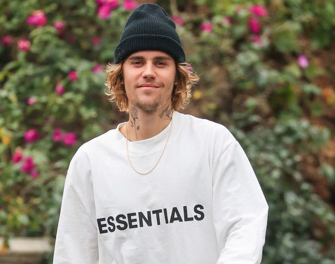 Justin Bieber is seen on February 9, 2021 in Los Angeles, California