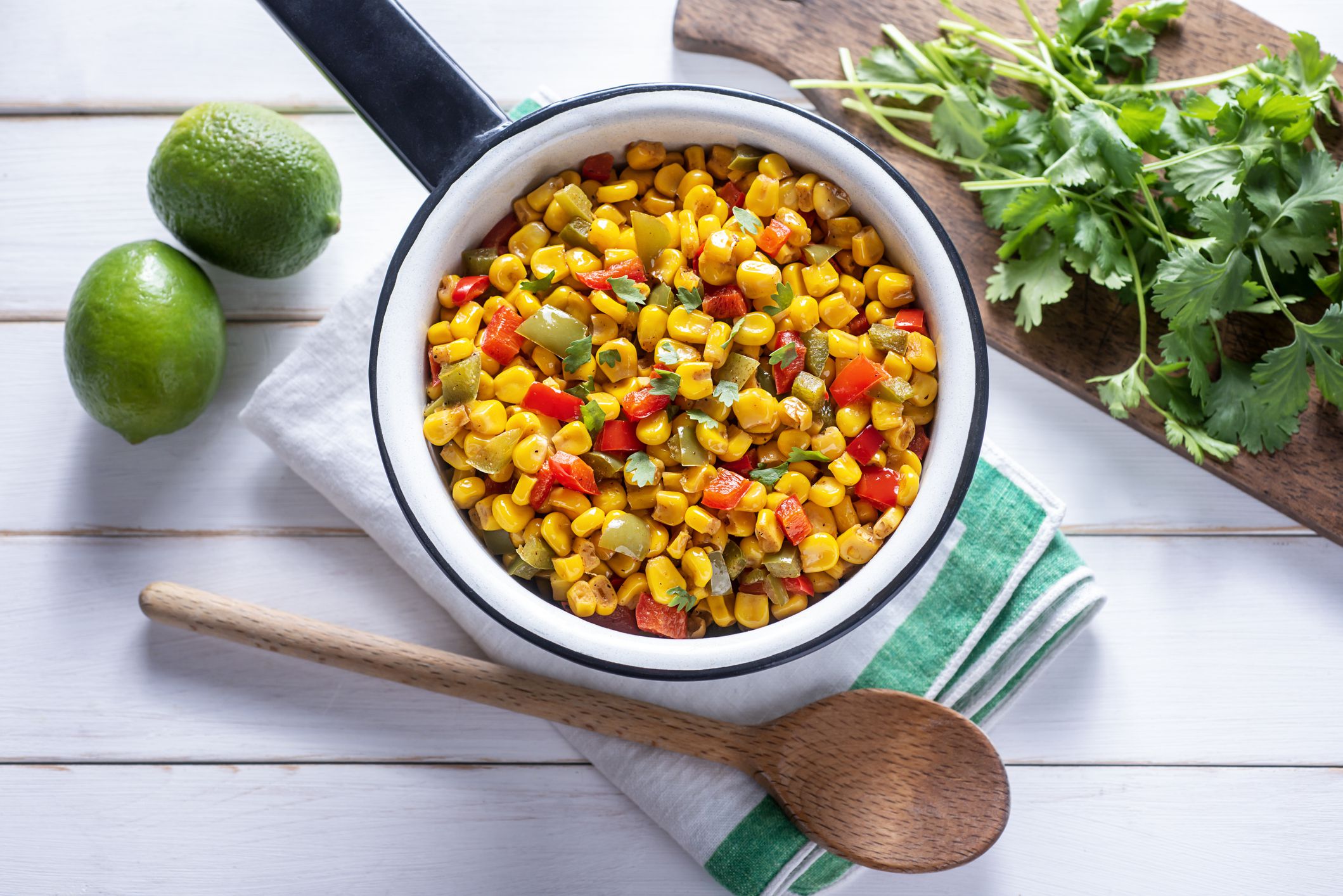 Fiesta Corn Salsa with Lime and Cilantro