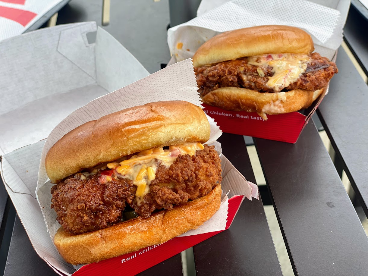 Chick-fil-A honey pepper pimento cheese sandwich