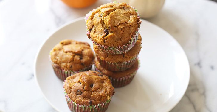 several brown muffins