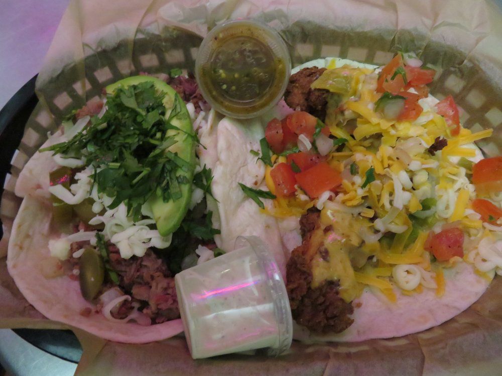 trailer park and green chile pork tacos from torchy