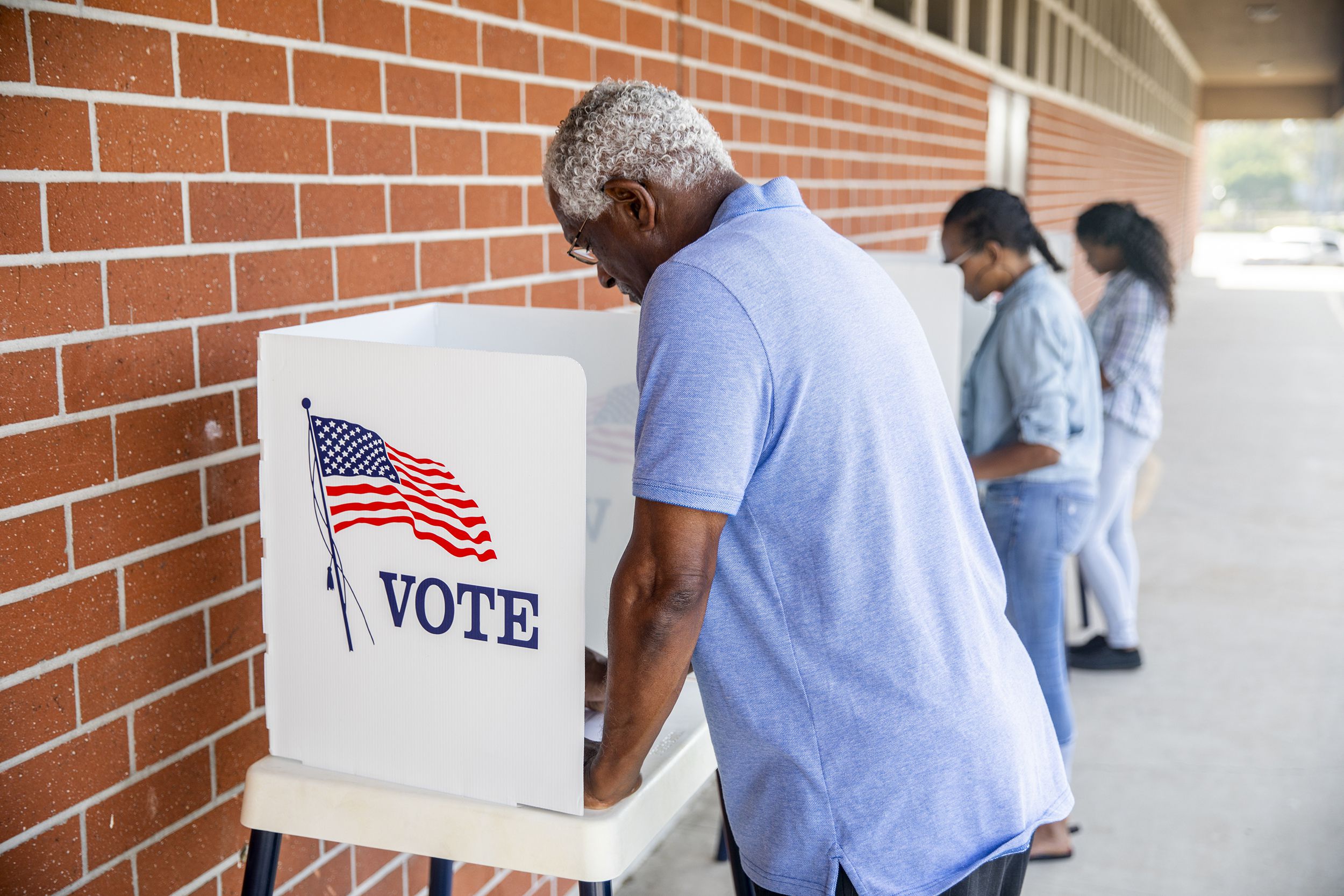 people voting in a government election