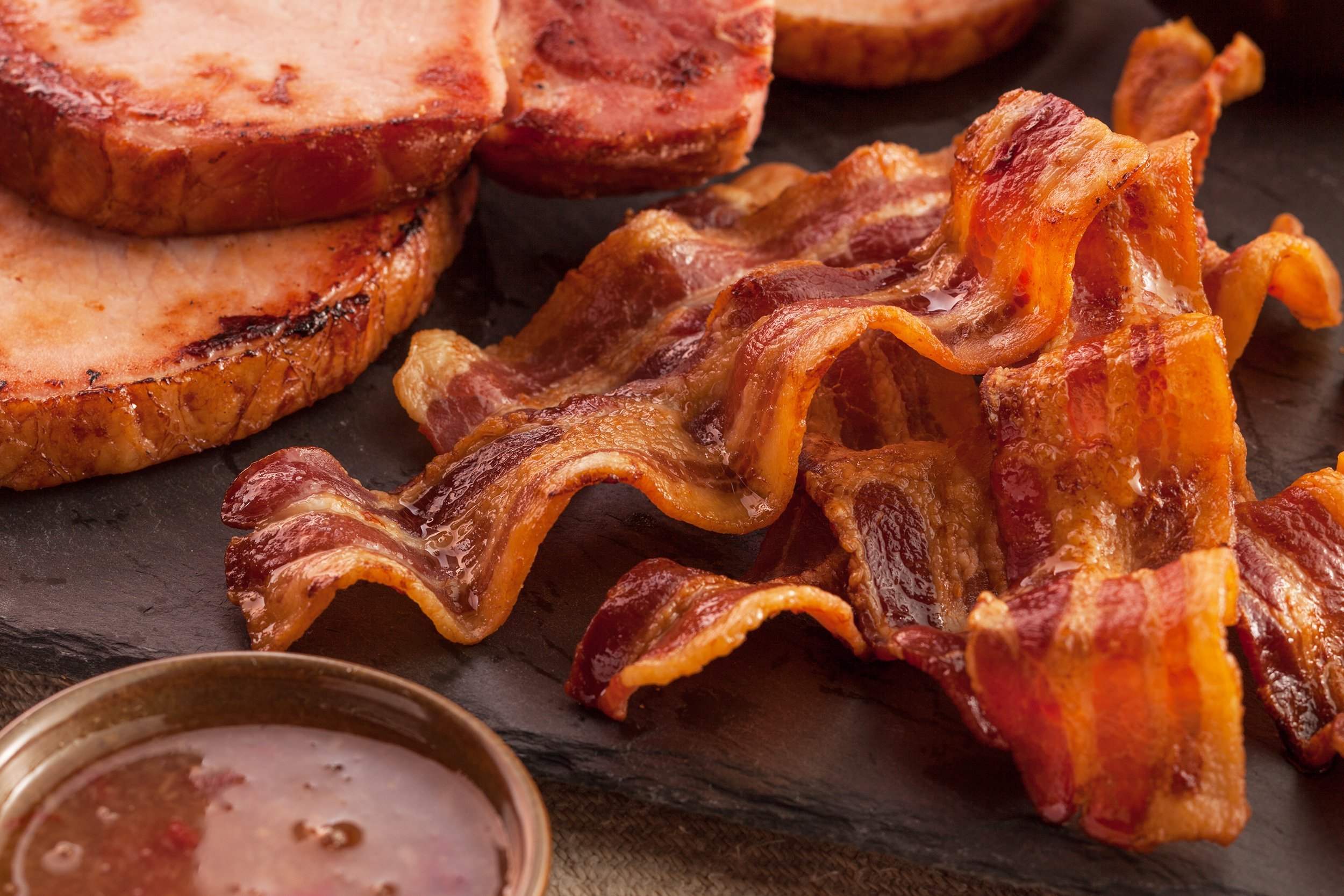 bacon and ham meat