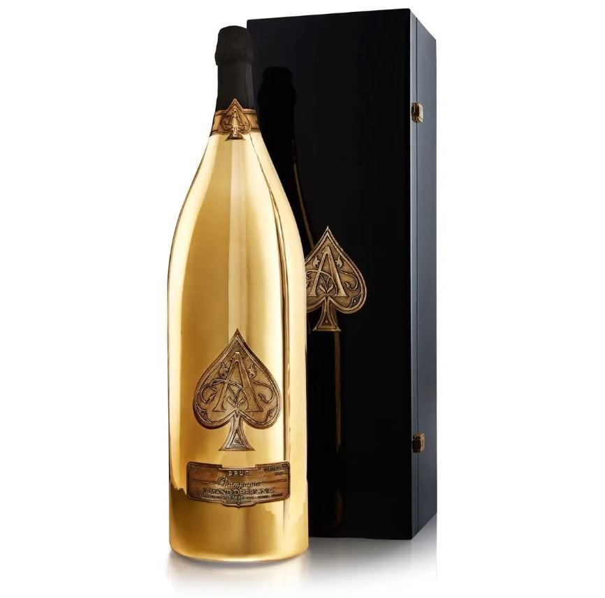 Bottle of Armand de Brignac Midas Champagne
