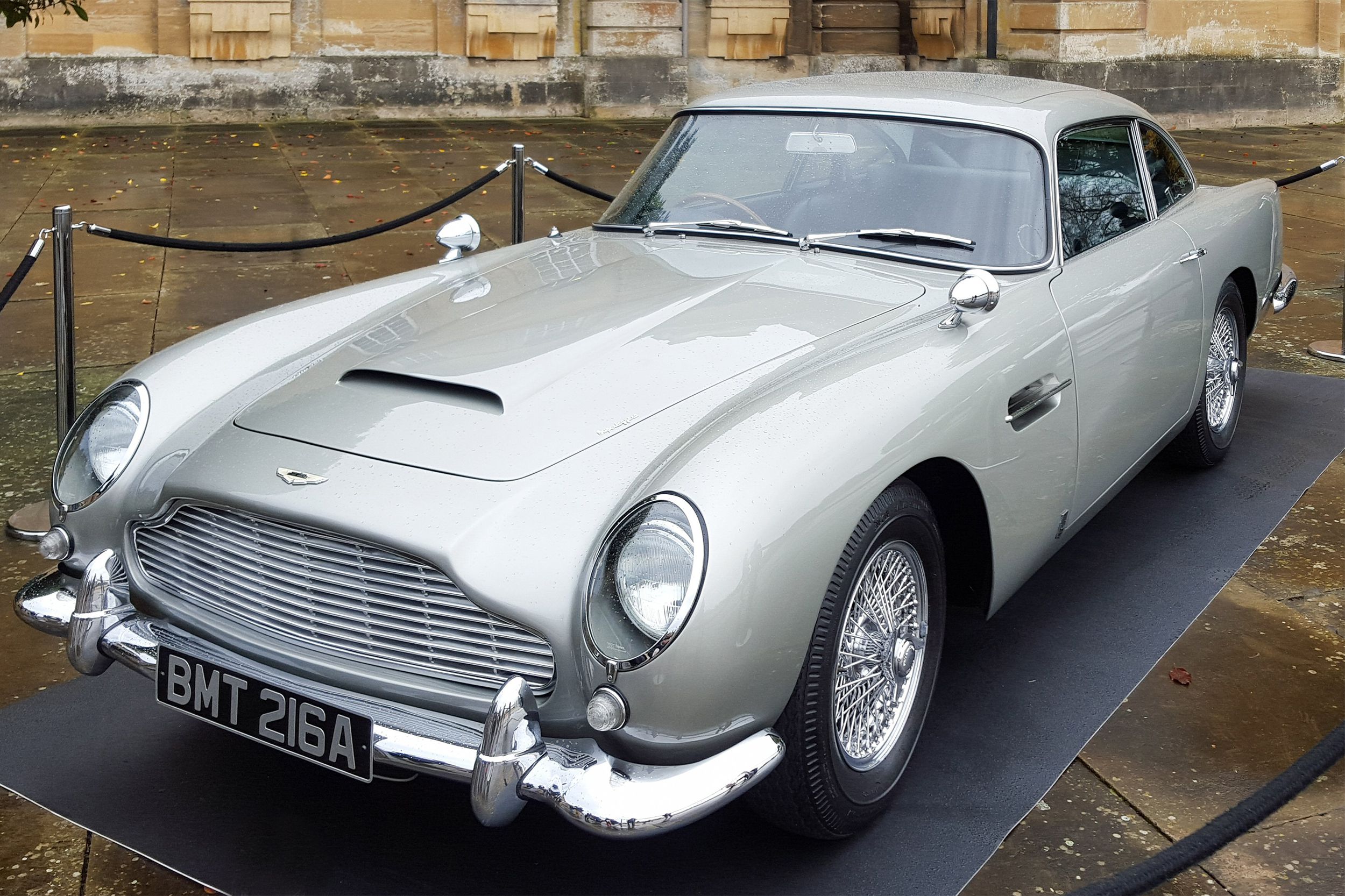 One of the Aston Martin DB5s used in the James Bond Skyfall film.
