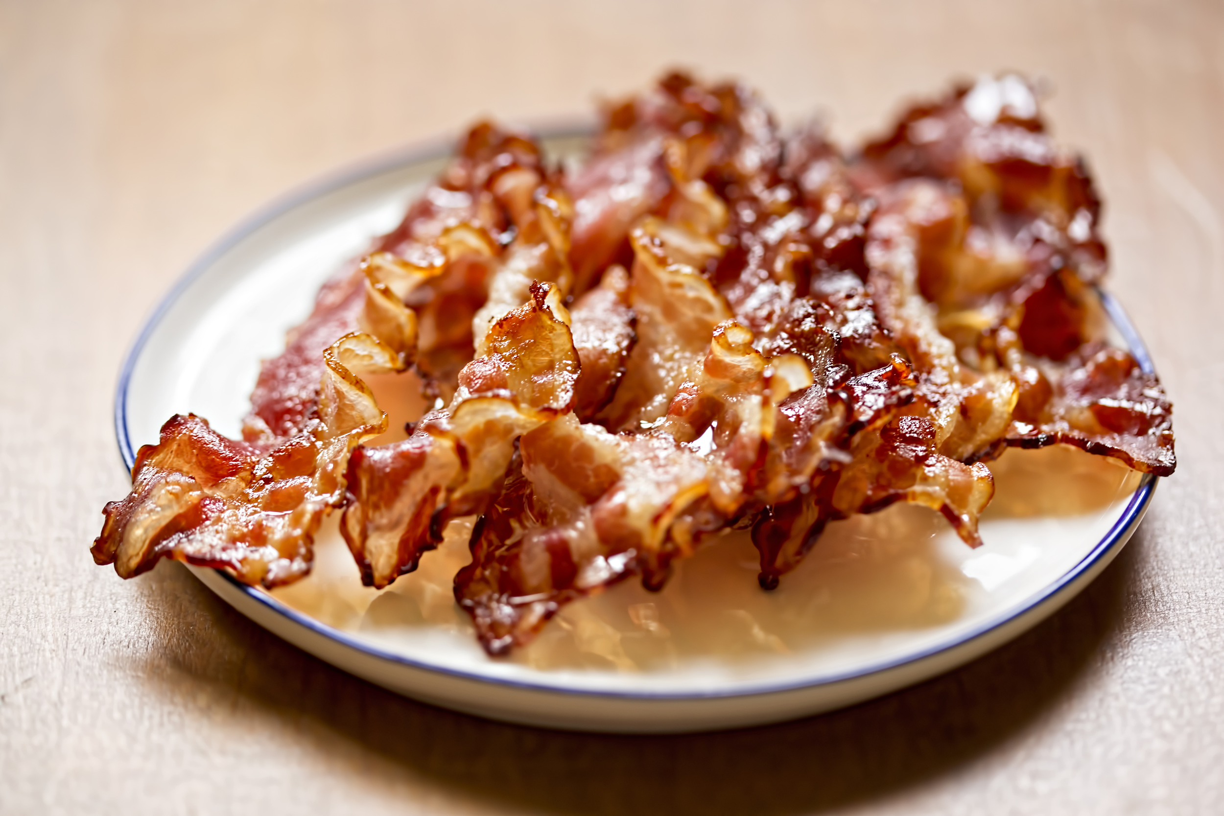 Plate of bacon