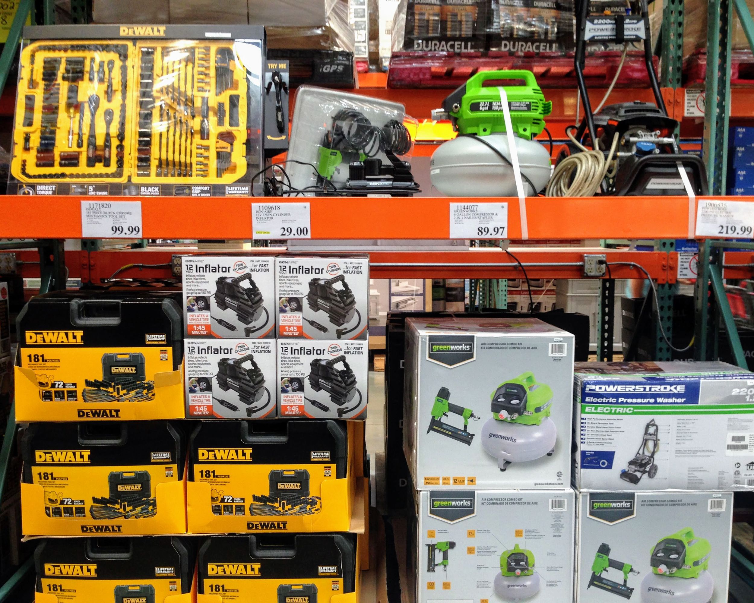 Tool sets at Costco