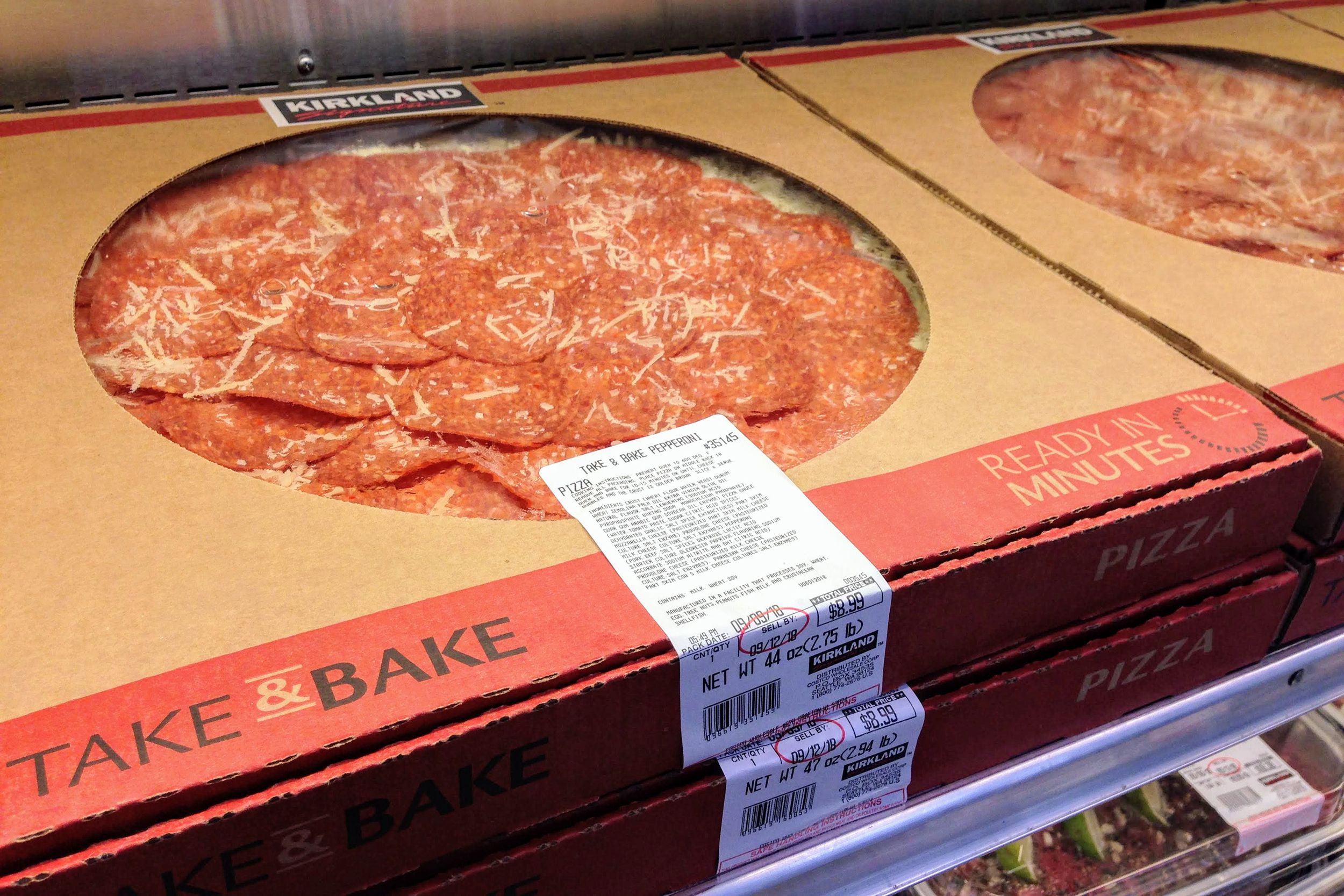 Costco take and bake pizza
