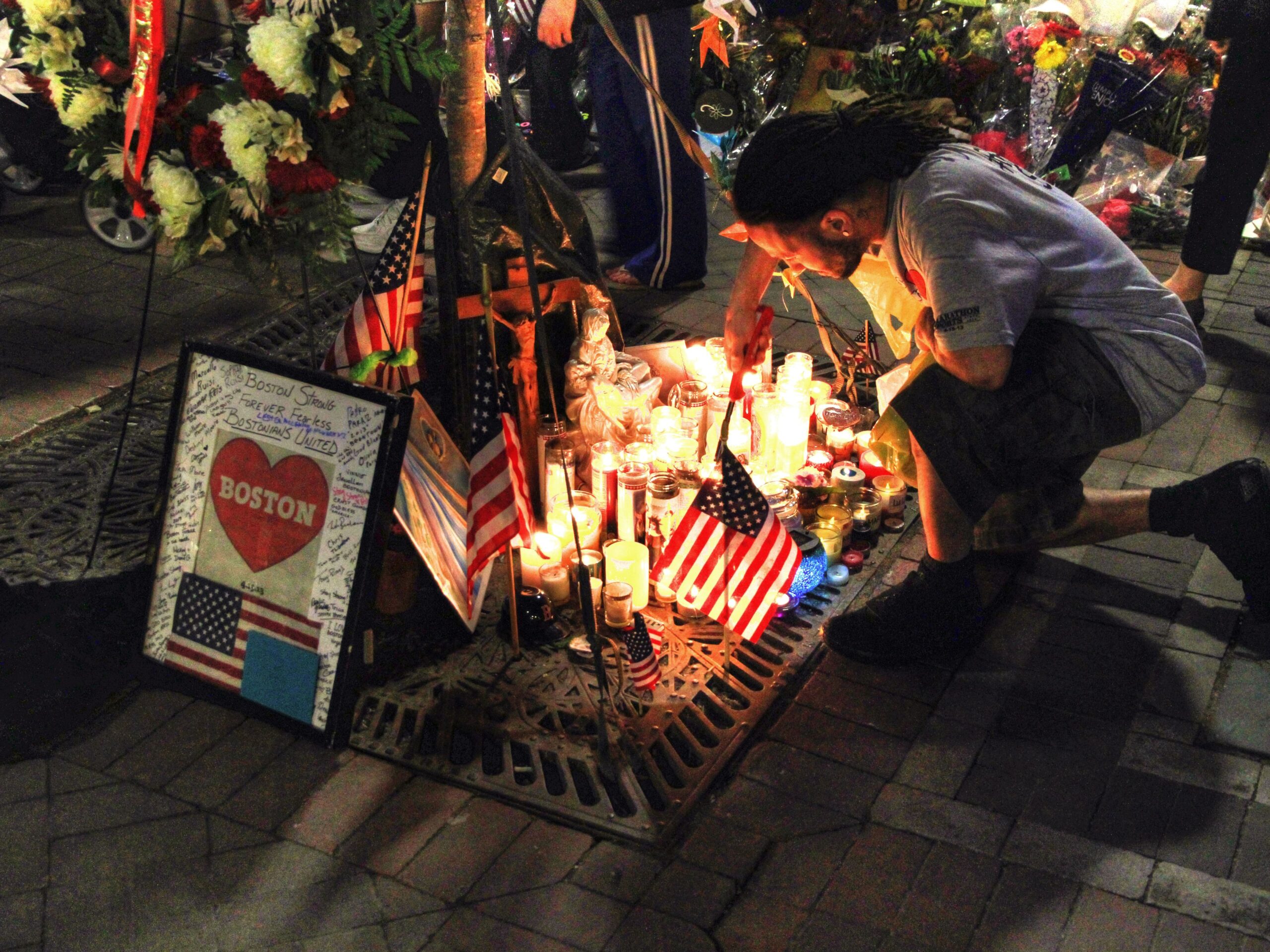 Victims of the bombing are remembered at Copley Square in Boston.