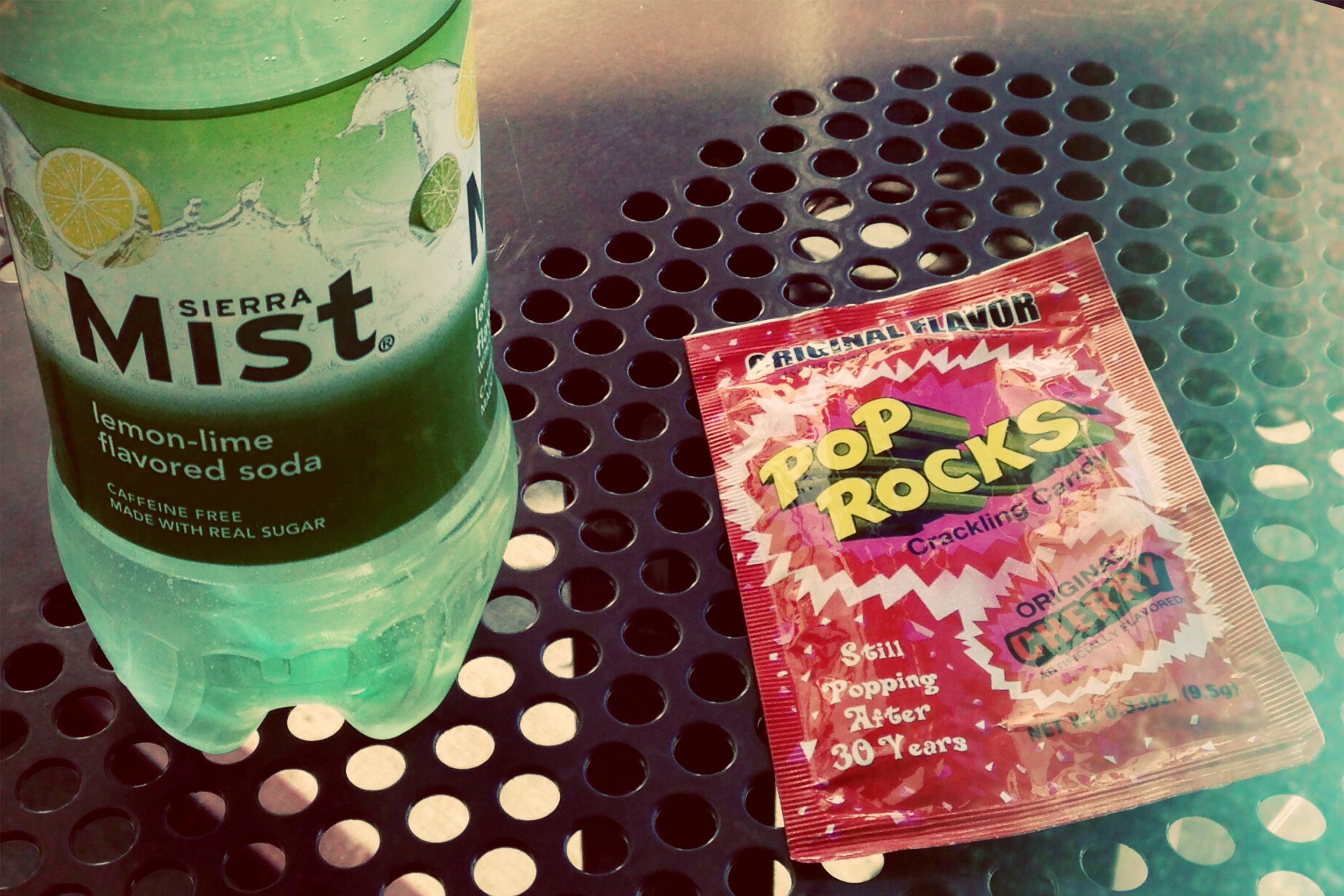 Pop Rocks candy and Sierra Mist soda