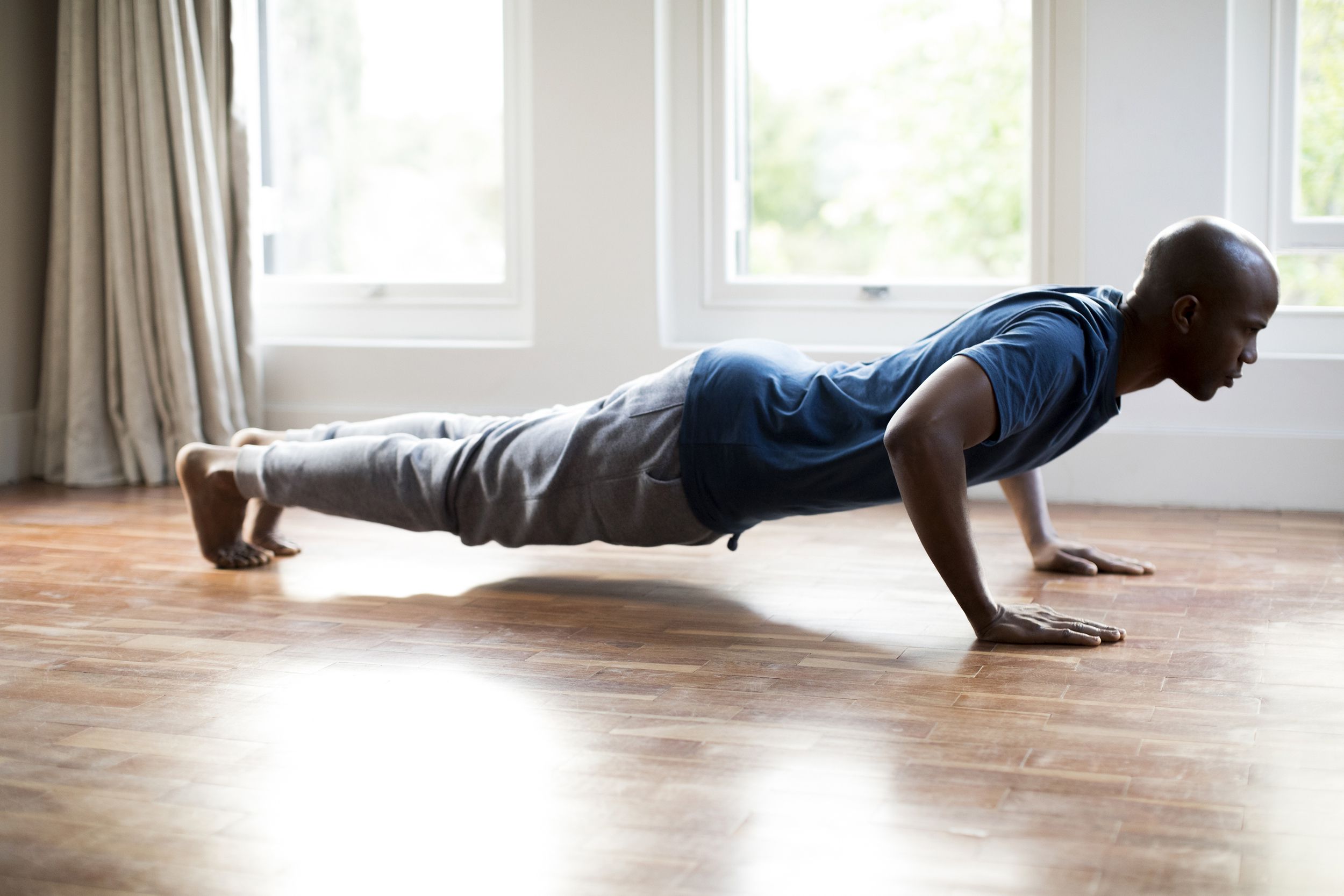 Man doing a pushup