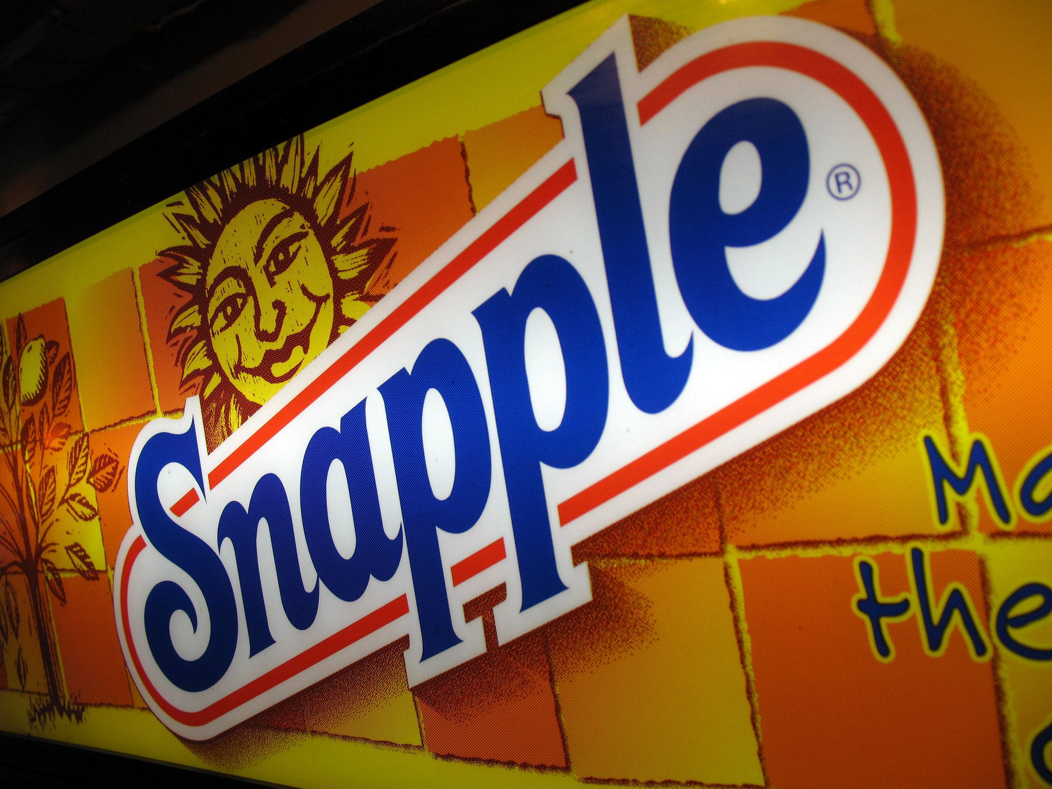 Photo of Snapple logo taken in 2007