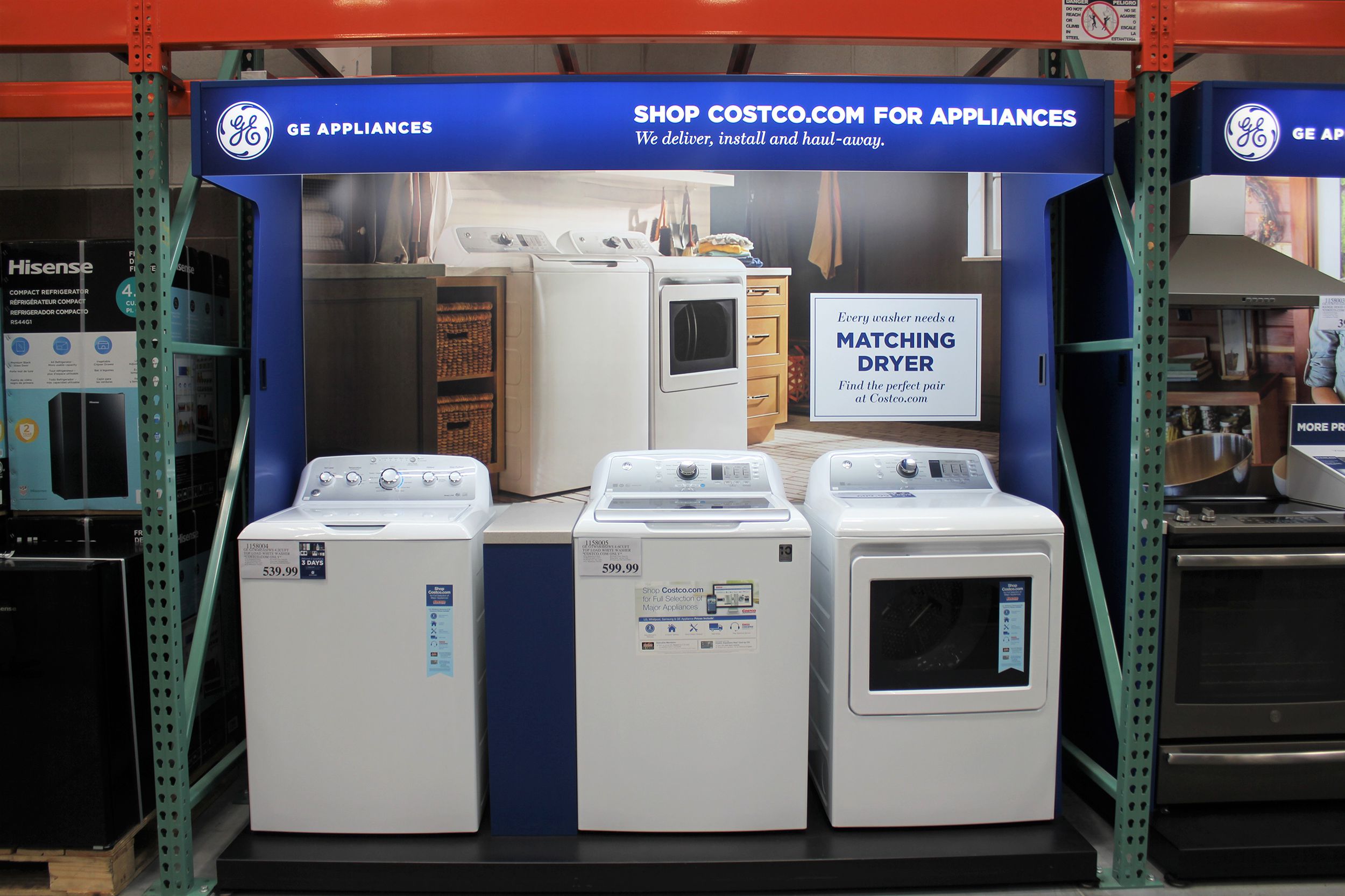 washing machines at Costco