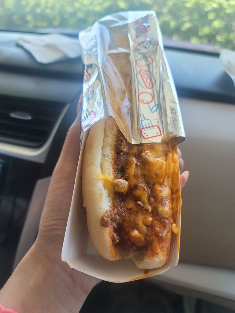 a chili cheese coney hot dog from sonic drive-in