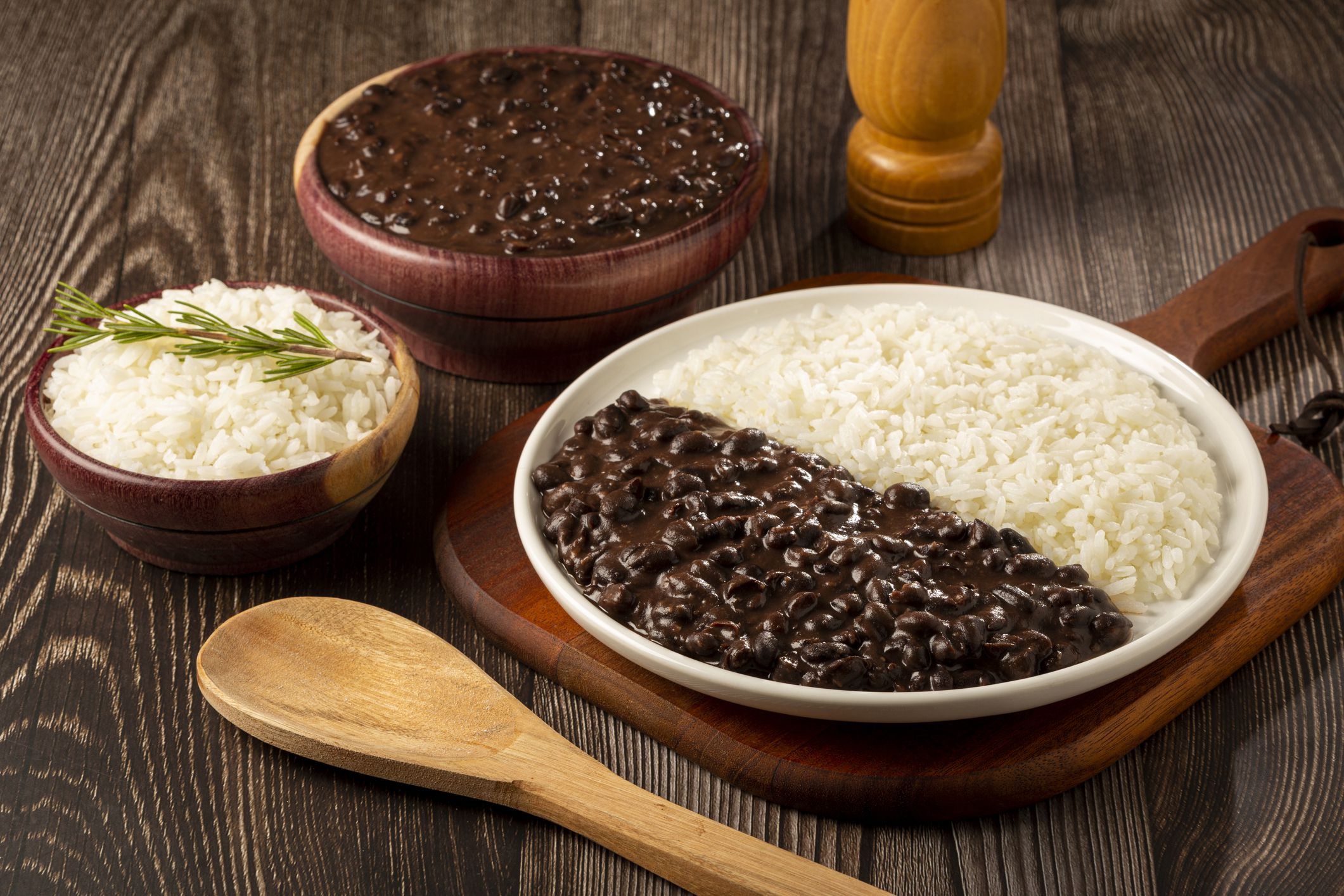 Black beans and rice dish.