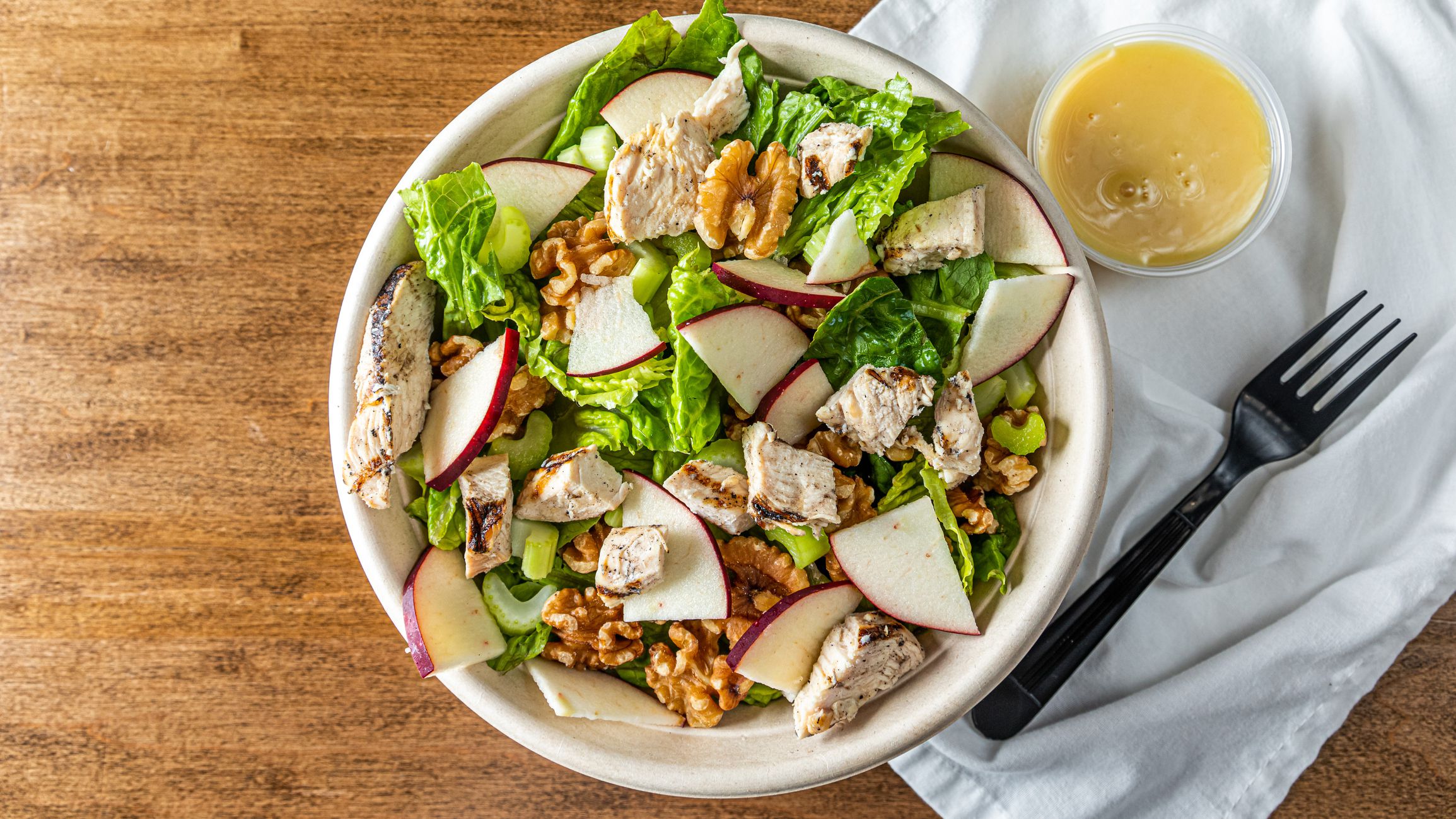 A variety of food items are displayed in an appetizing way.