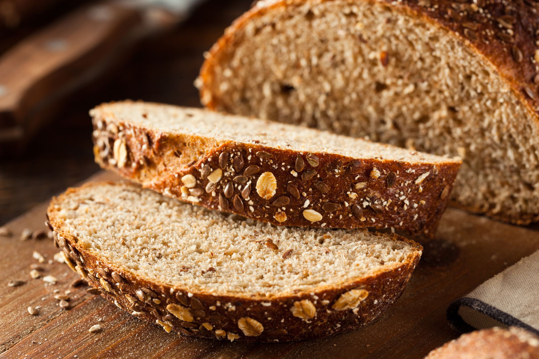 Organic Homemade Whole Wheat Bread Ready to Eat