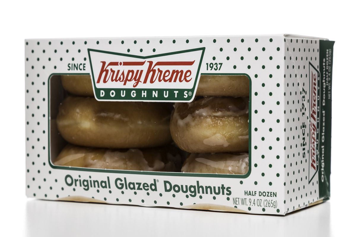 Krispy Kreme original glazed doughnuts