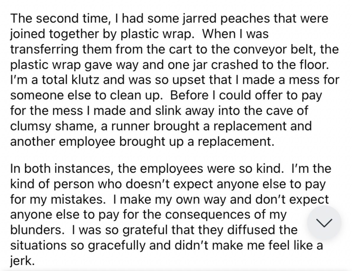 Reddit screenshot about Costco employees gracefully diffusing tense situations.