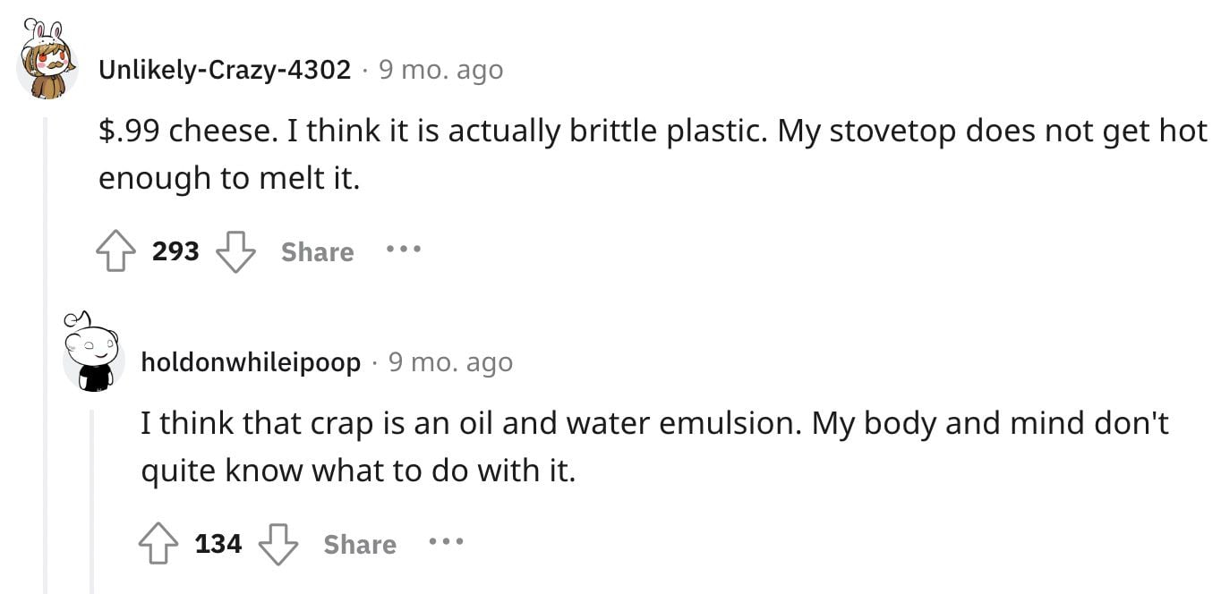 Brittle Plastic, Yum.