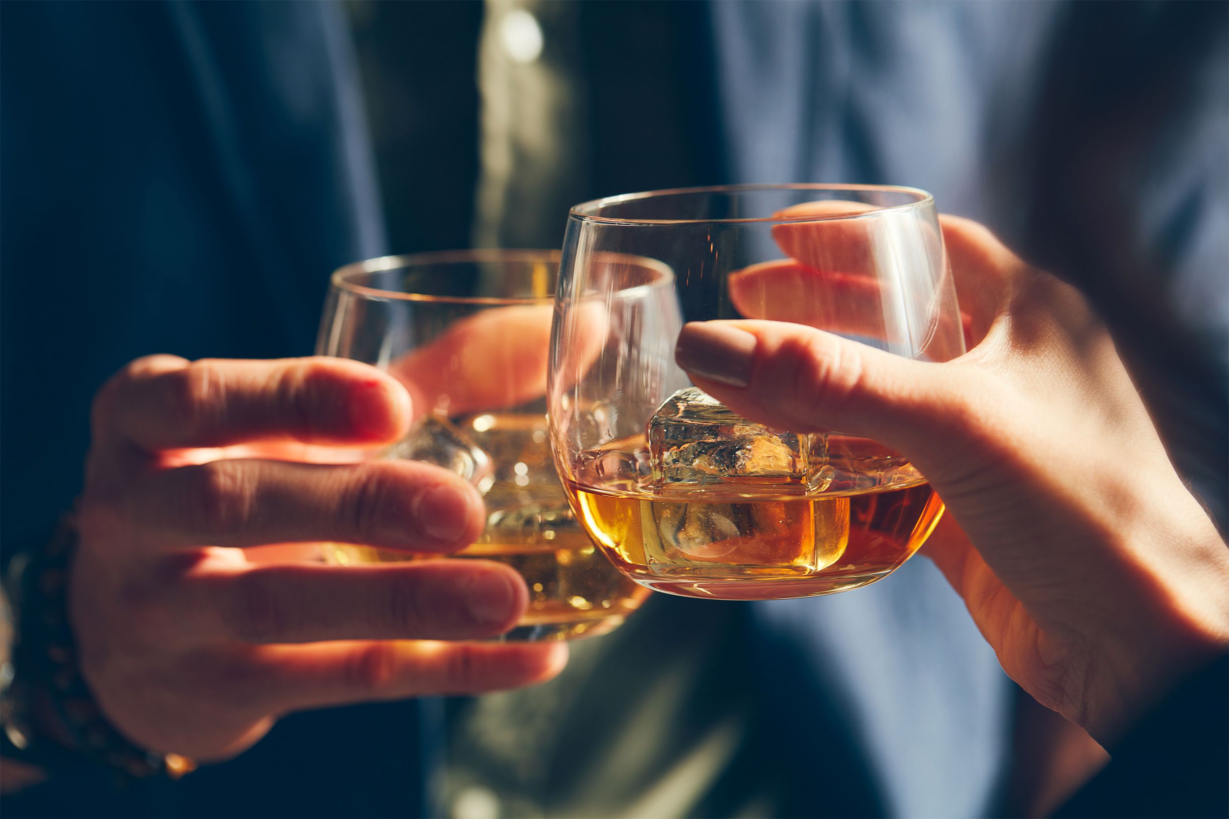 Toasting cocktails
