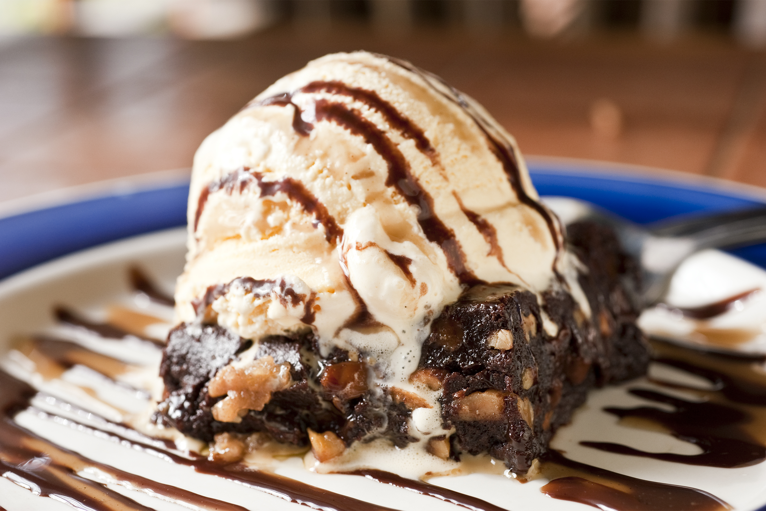 Brownie sundae