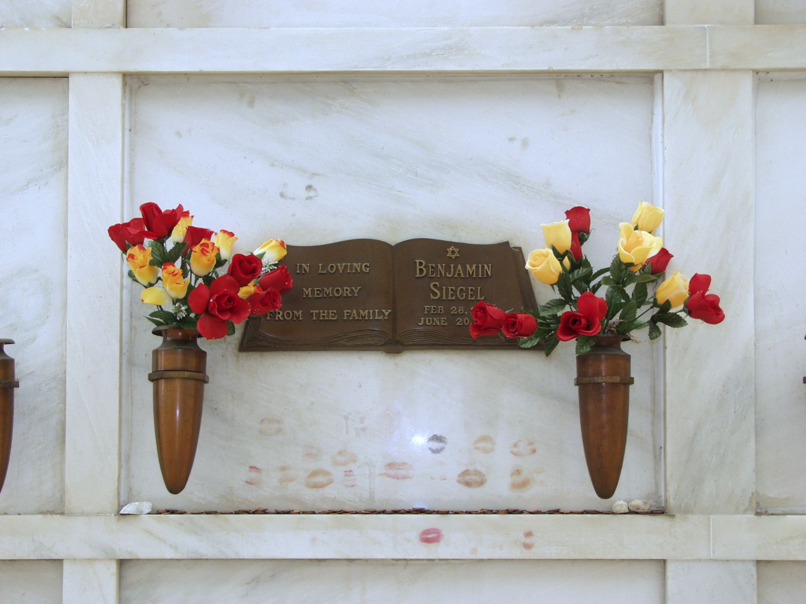 Crypt of Bugsy Siegel at Hollywood Forever Cemetery