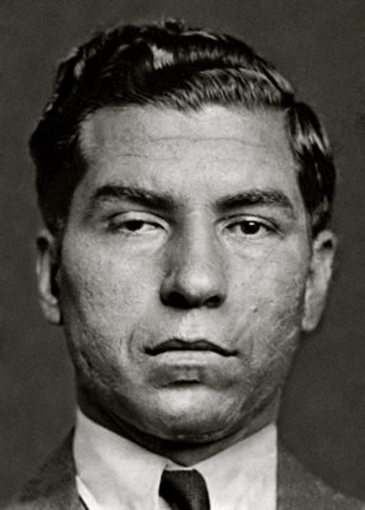 Mugshot of Charles Luciano at 1936,Italian-American mobster