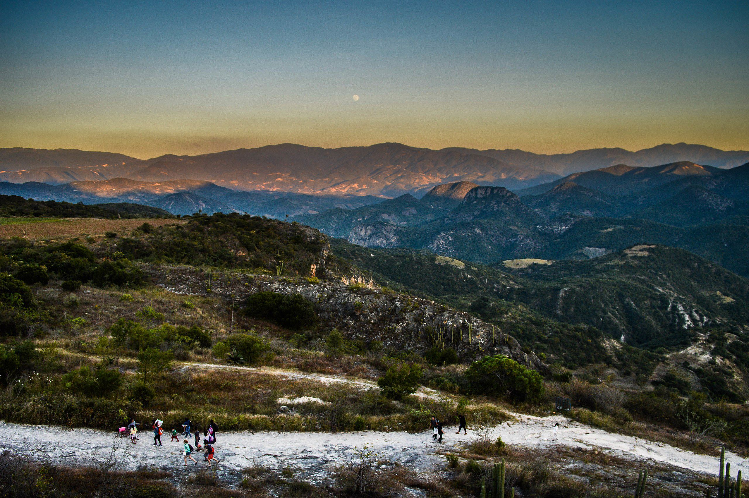 Mountainous landscape in Oaxaca, a state in southern Mexico.