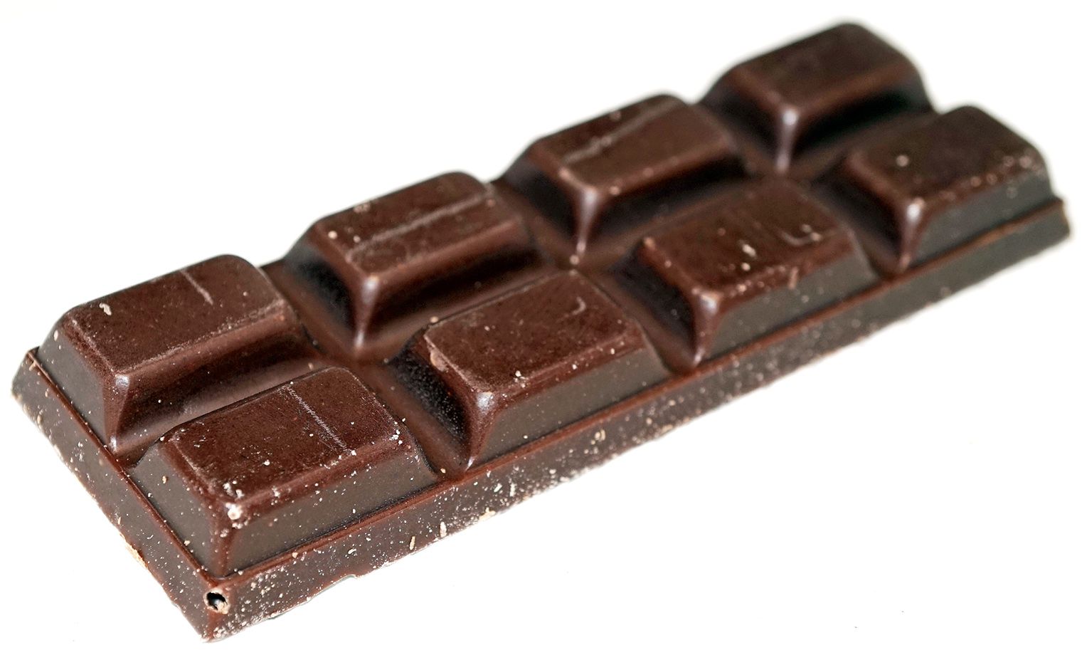 A bar of raw baking chocolate.