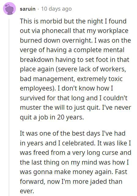 Screenshot of Reddit comment